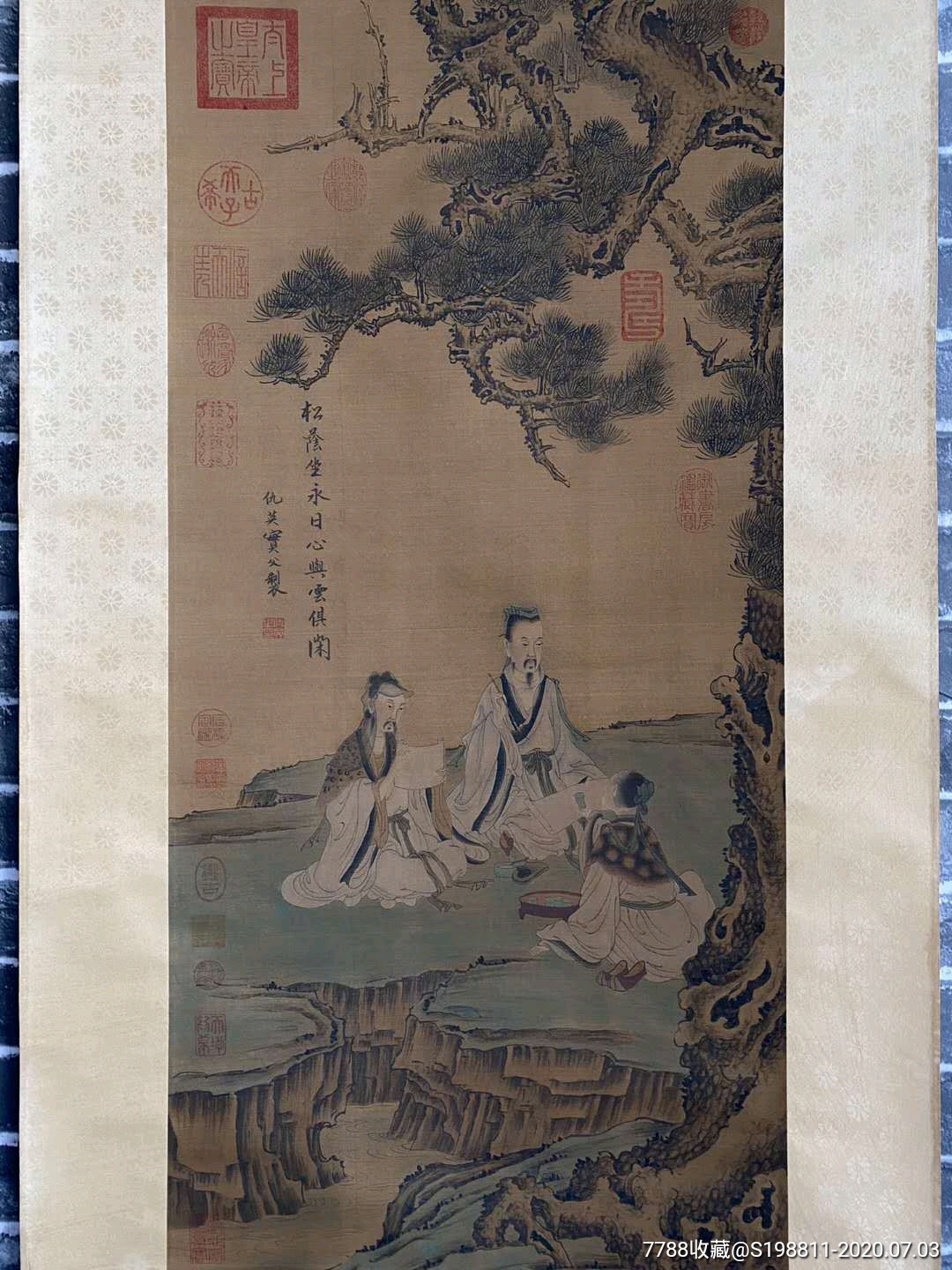 仇英(约1497-1552)字实父,号十洲,原籍江苏太仓,后移居苏州.