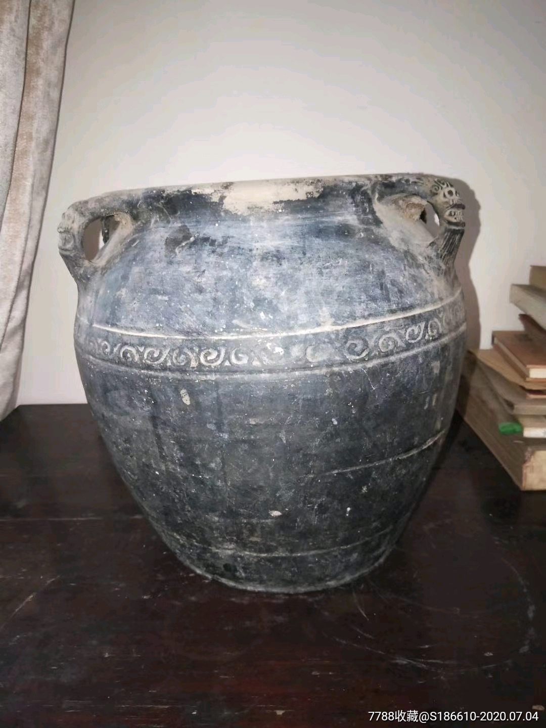 精品虎头四耳陶罐