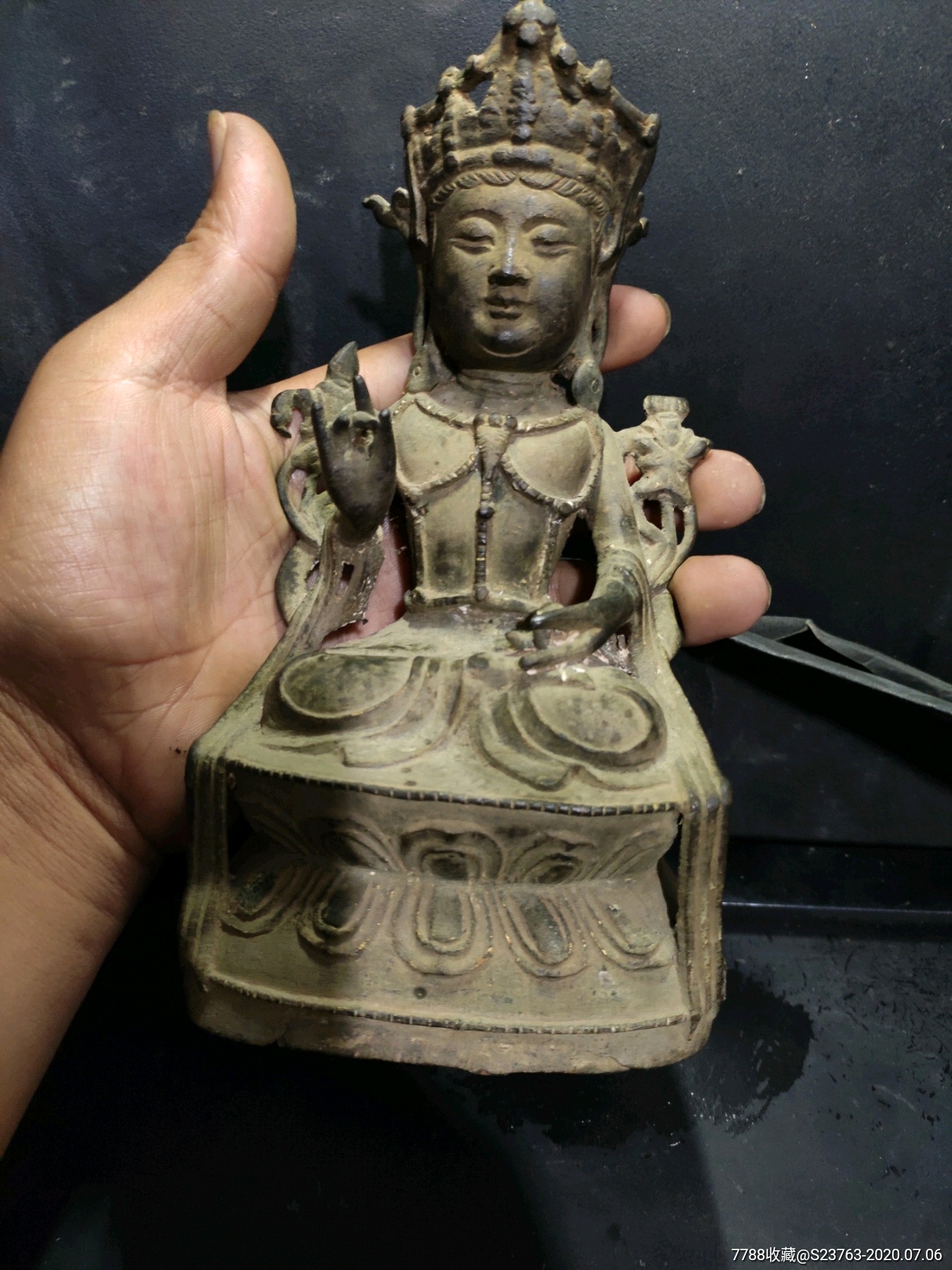 明代.鎏金铜佛像