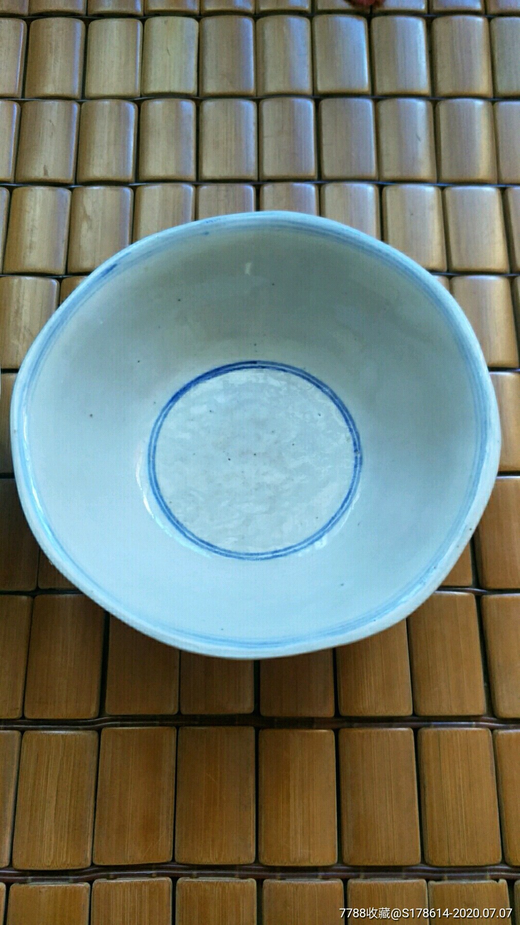 青花八角碗一对