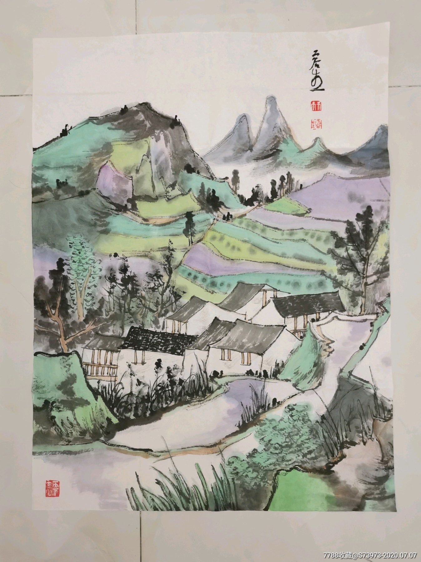 林容生青绿山水_价格12888.