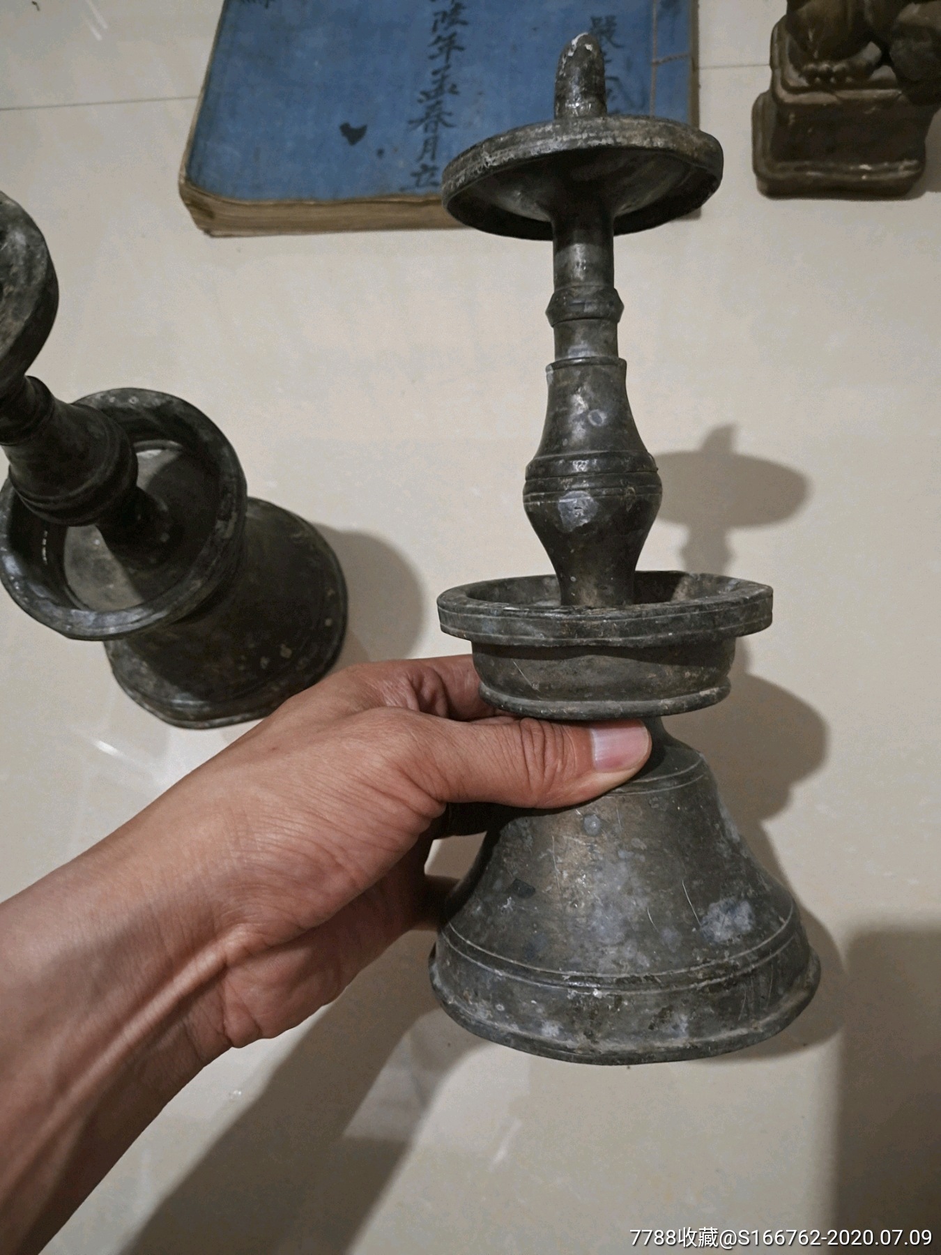 清代,锡烛台_锡壶/锡器【农村旧货】_第4张_7788铜器收藏