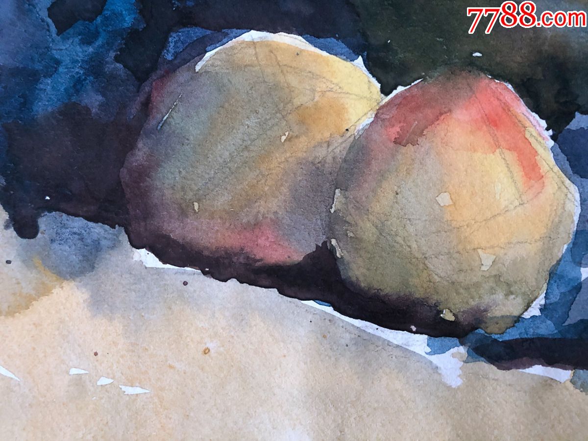 书画原作7143【王希】水彩画,4开