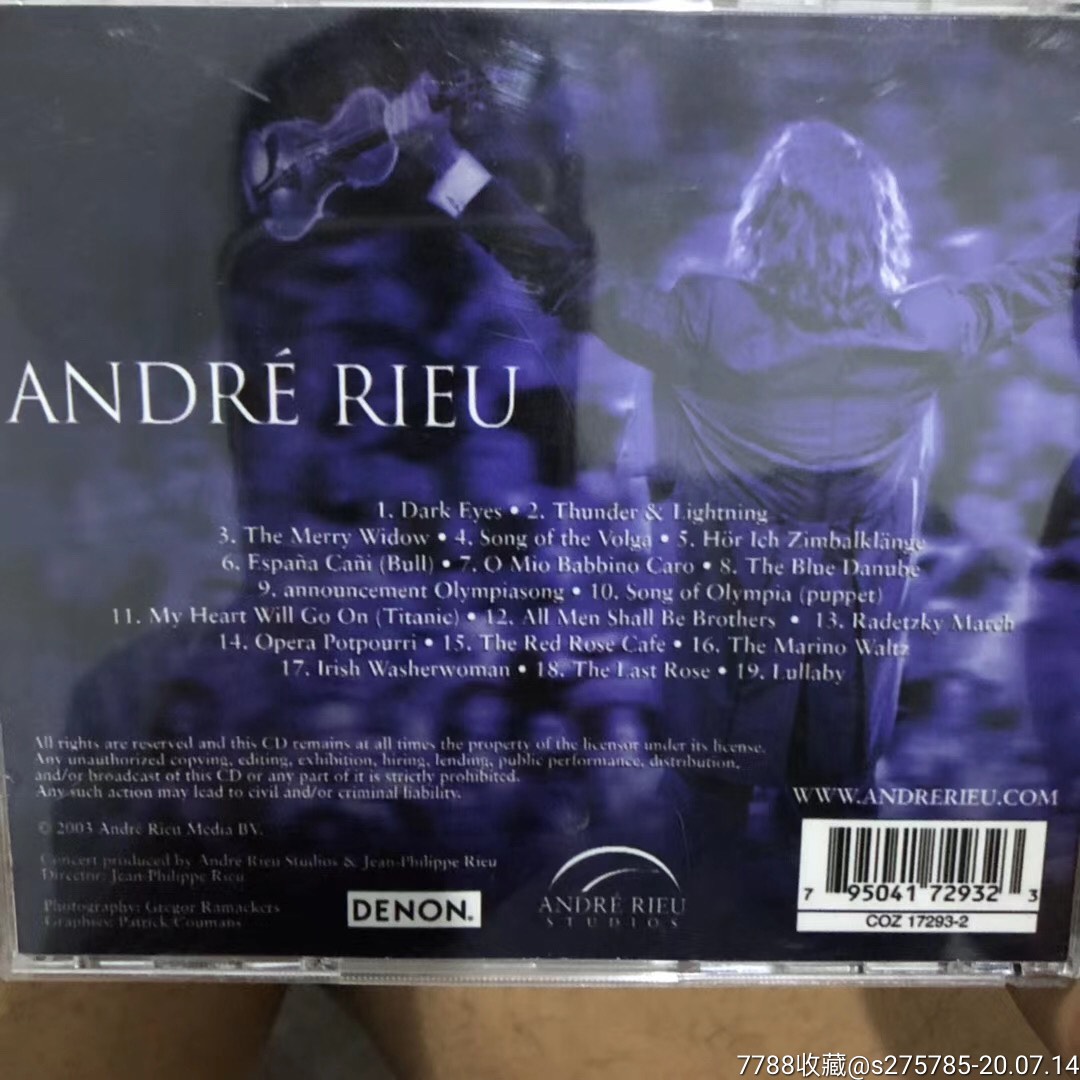 两张andrerieu(安德列?里欧)专辑-音乐cd-7788收藏