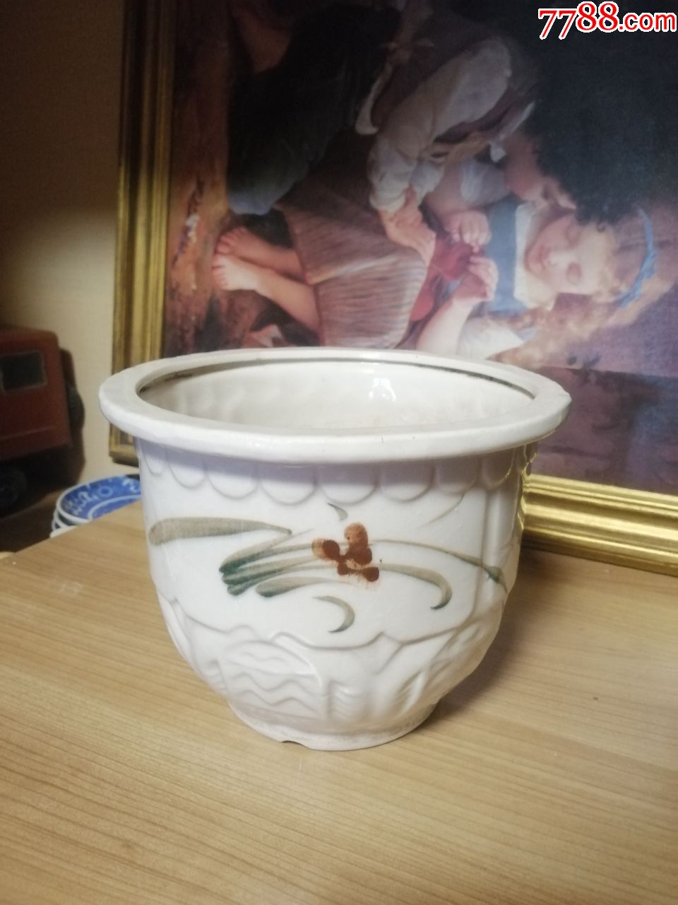 70年代瓷花盆
