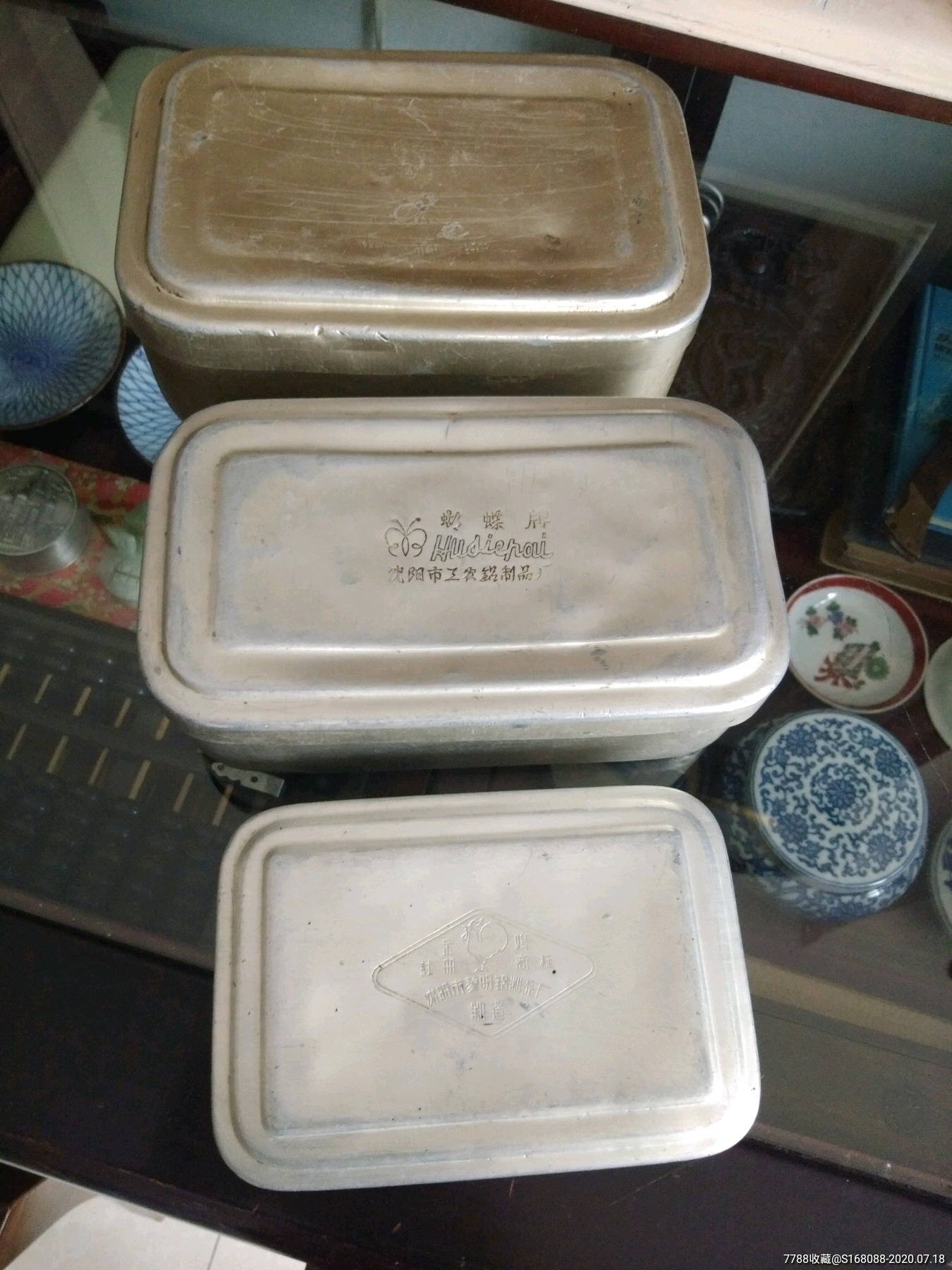 文革时期七八十年代怀旧古董老物件老铝饭盒老式饭盒文革70年代80年代