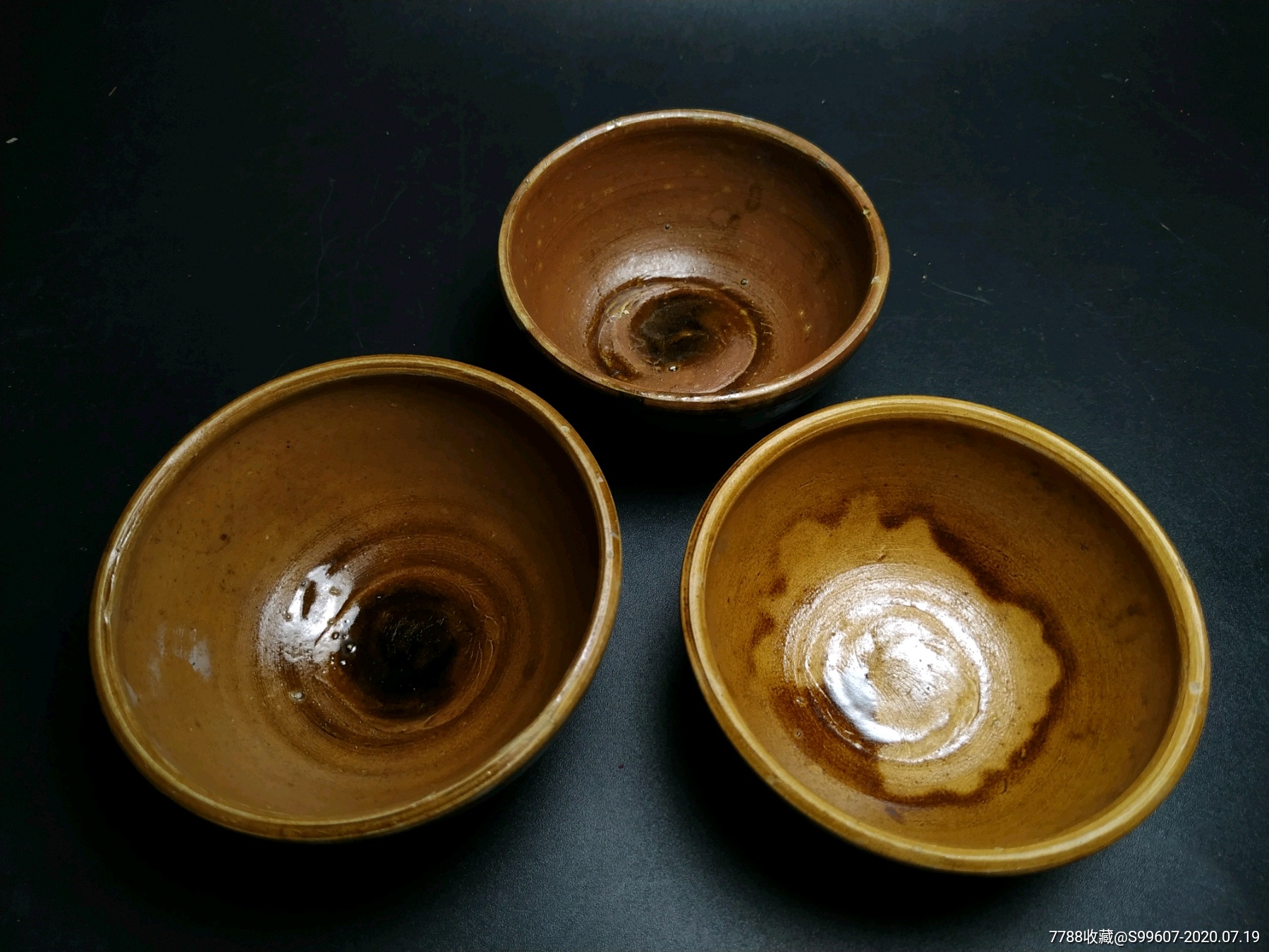 民清磁灶窑老茶杯茶碗碗糕老陶瓷茶盏
