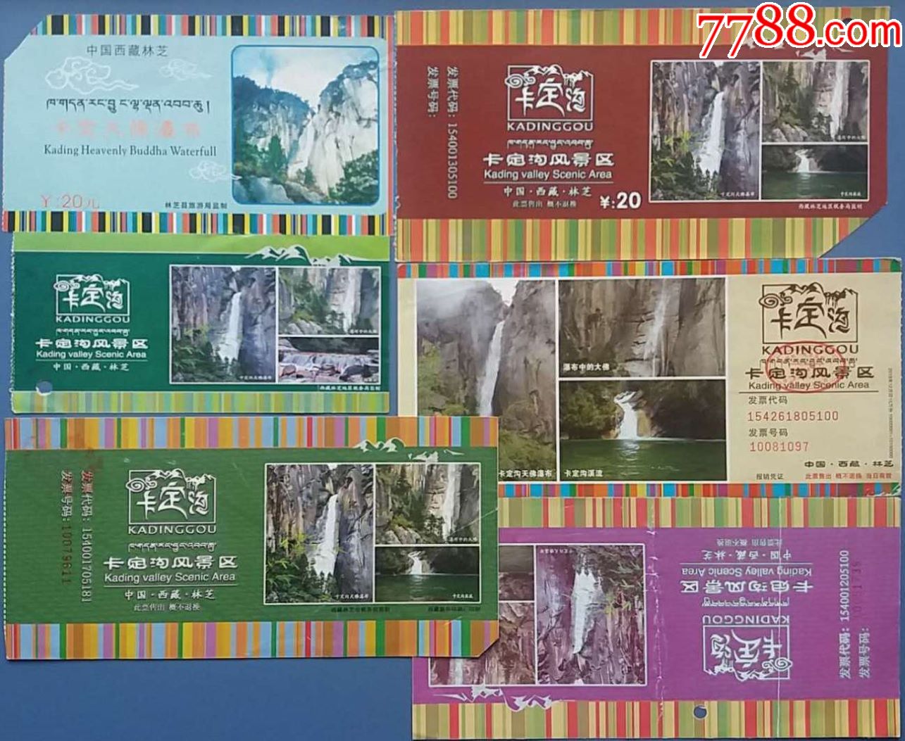 西藏卡定沟风景区门票6种合售