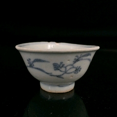 明代中期青花酒杯三多杯主人杯