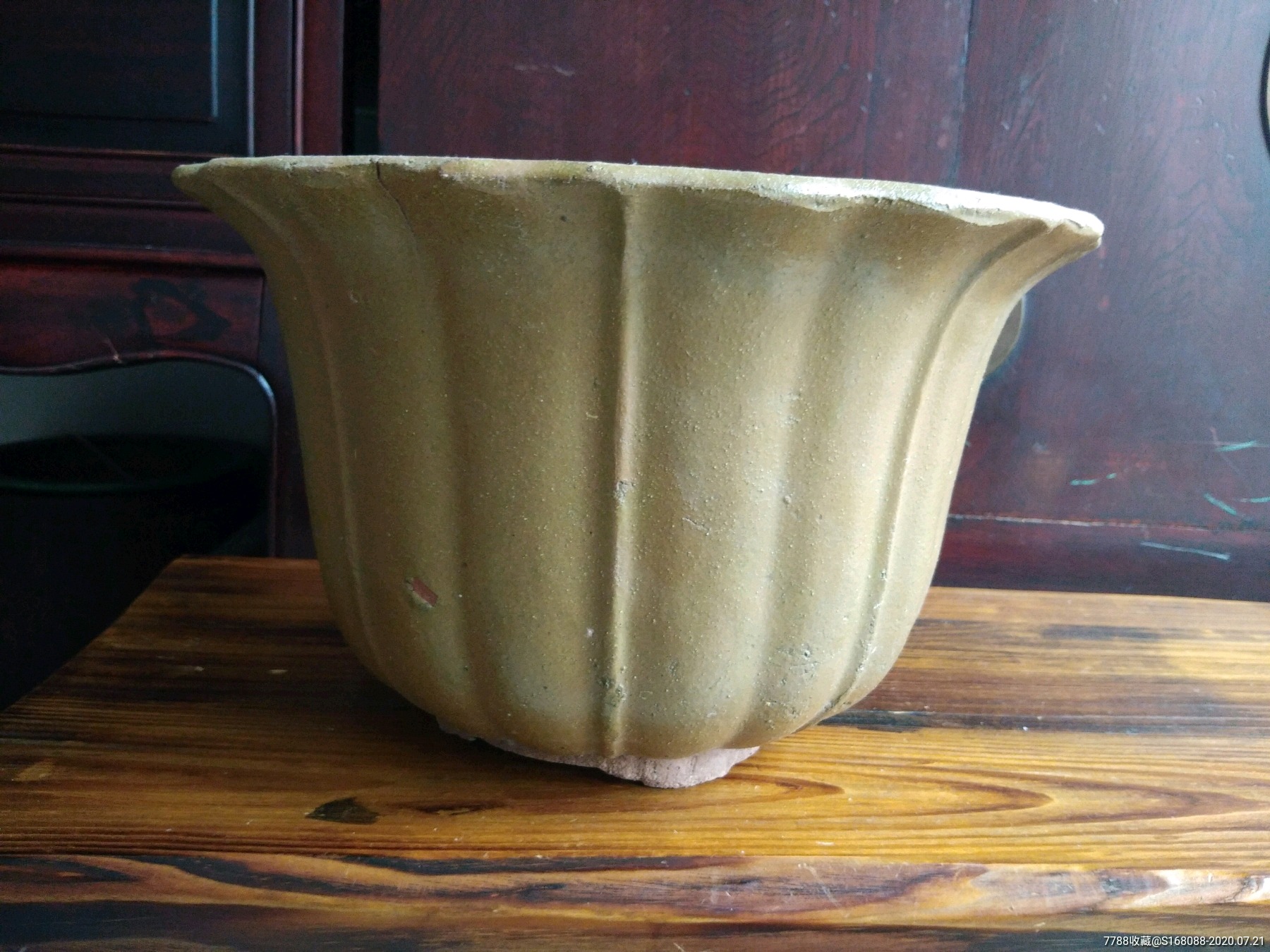 文革解放初期五六十年代陶瓷老花盆老泥盆早期60年代老花盆老陶瓷盆花
