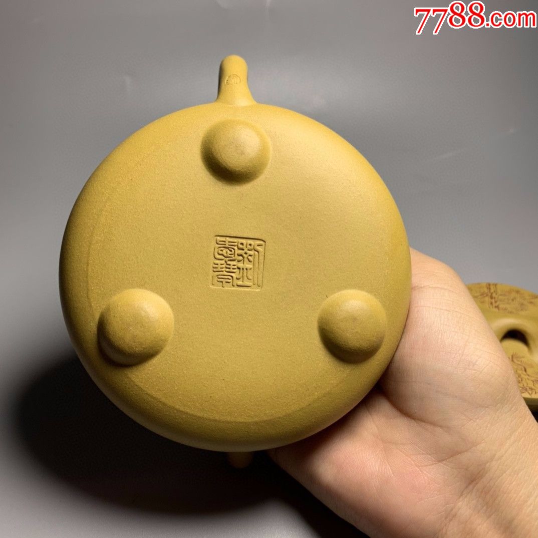 刘南琴制刻绘石瓢壶,紫砂壶_第8张_7788紫砂壶