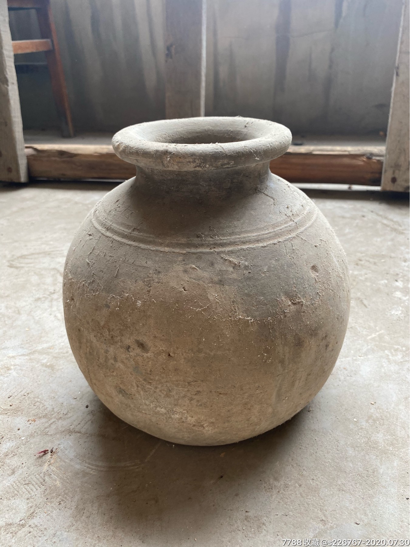 古玩陶器高古陶汉代陶尊