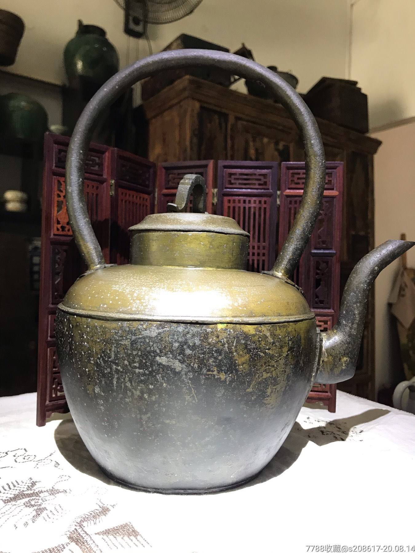 清朝(铜茶壶)老铜壶