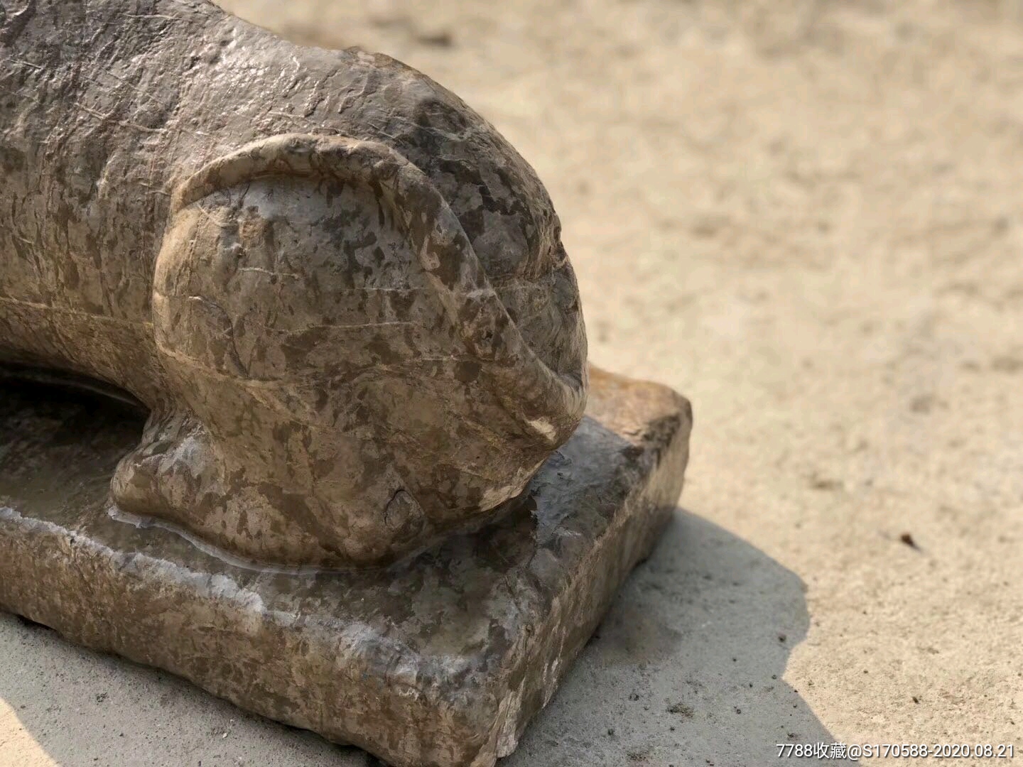 伏虎石头虎青石虎石头虎摆件石头小摆件书房雅室摆设品伏虎青石雕