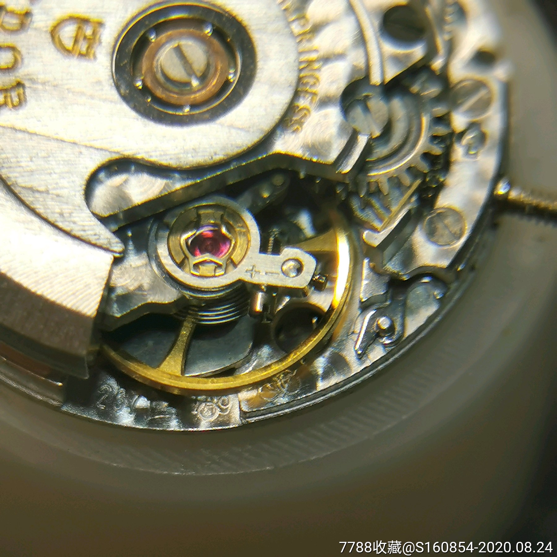 二手瑞士帝舵自动机械手表拆机eta2671机芯