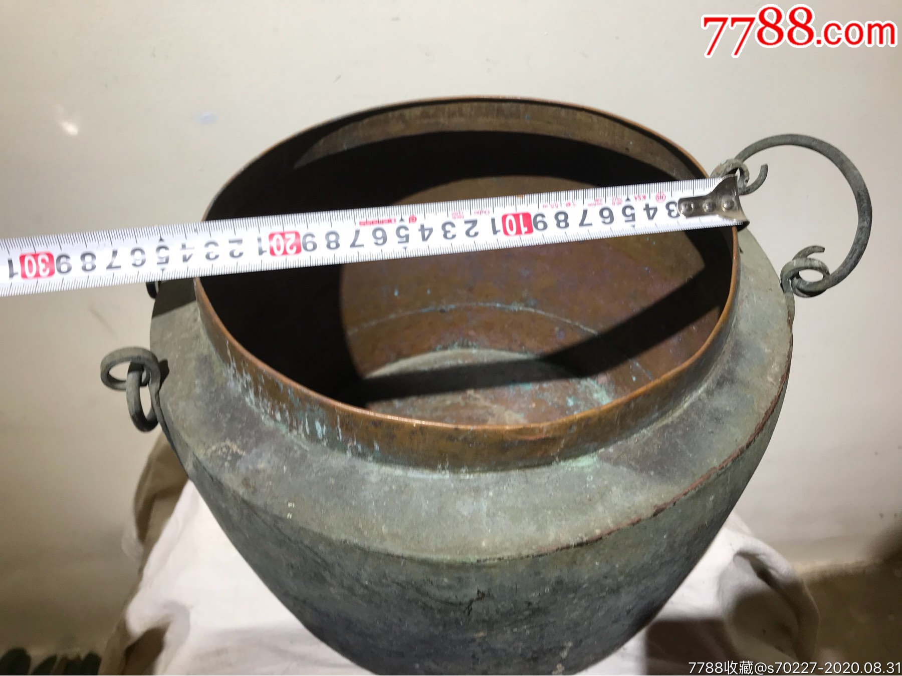 清代民俗大铜罐大药罐
