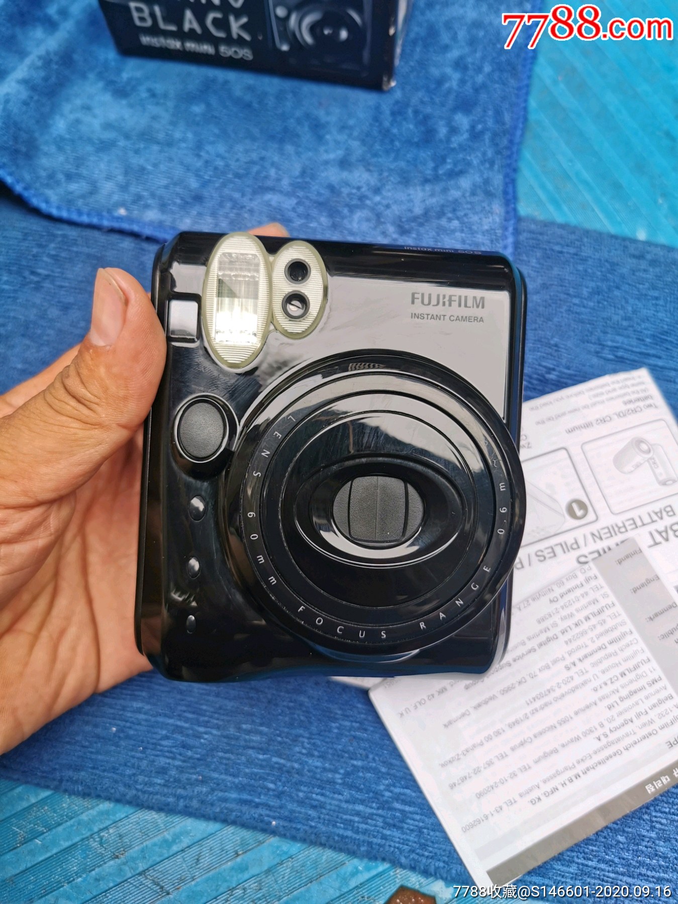 九五成新fujifilm富士instaxmini50s还有8张相片纸子_拍立得相机【淘