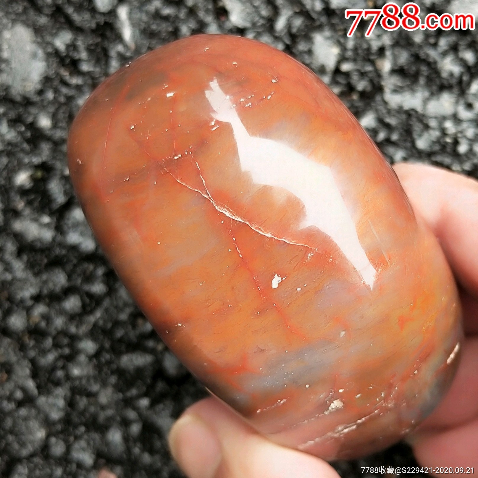 三峡锦红玛瑙原石古玩玉器奇石手把件镇纸珠宝收藏品真品