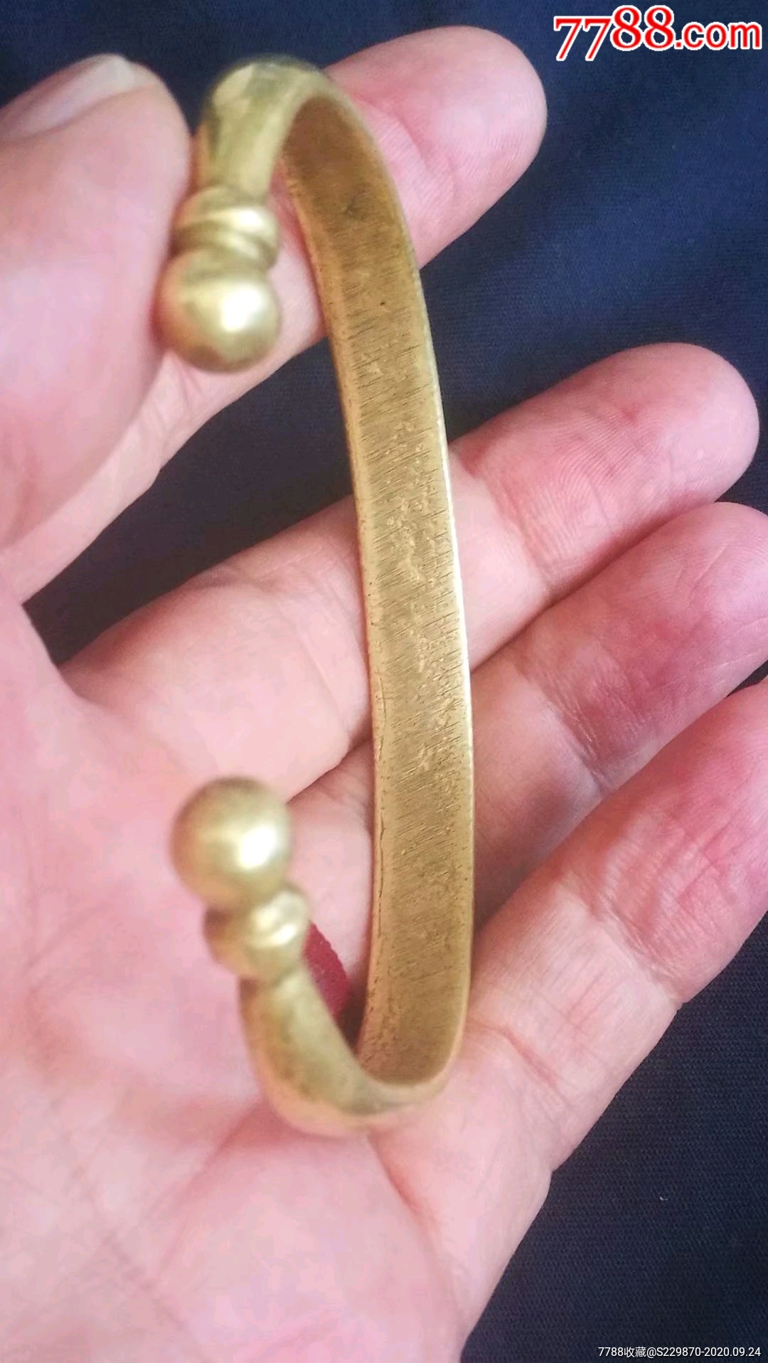 明清铜手镯一只