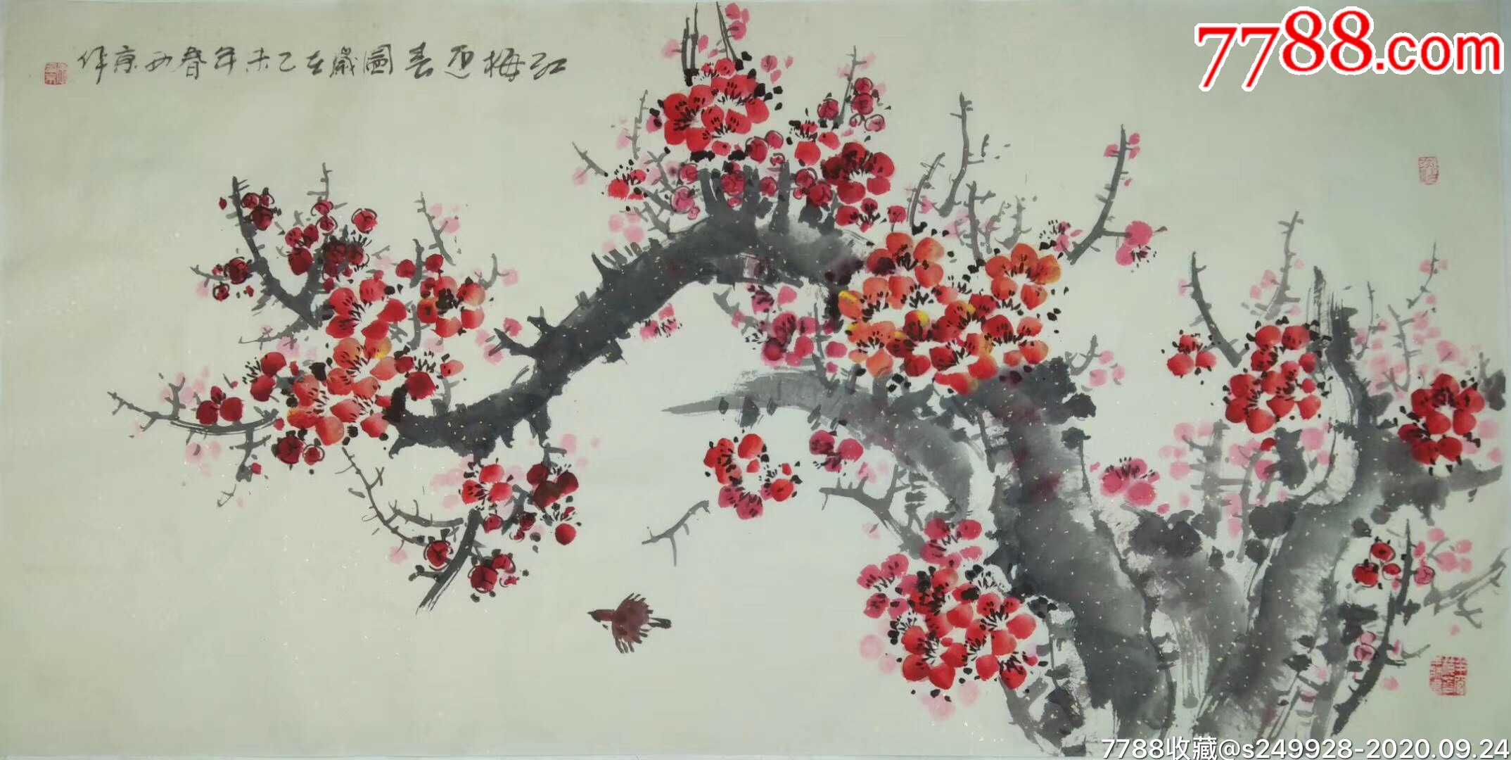 李西京老师作品_花鸟国画原作_作品欣赏_收藏价值_7788字画网