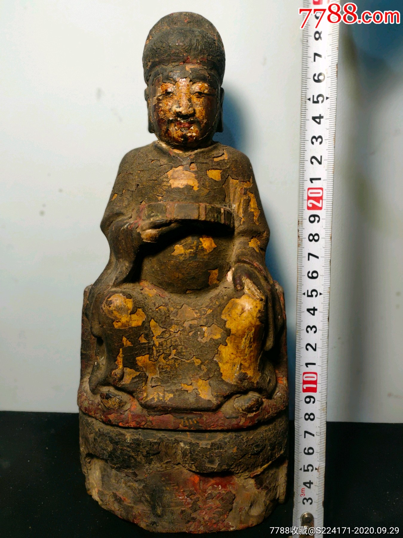 明代木雕官老爷_木佛像/人像【送你微笑】_第2张_7788瓷器