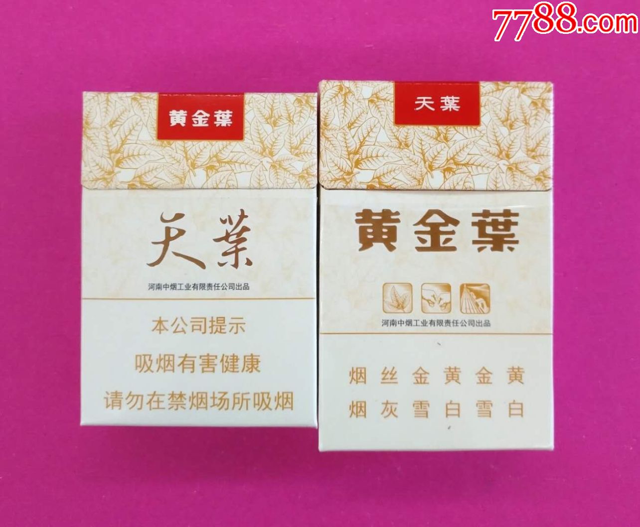 黄金叶天叶—非卖品2款—天叶手写体大字,此款少见