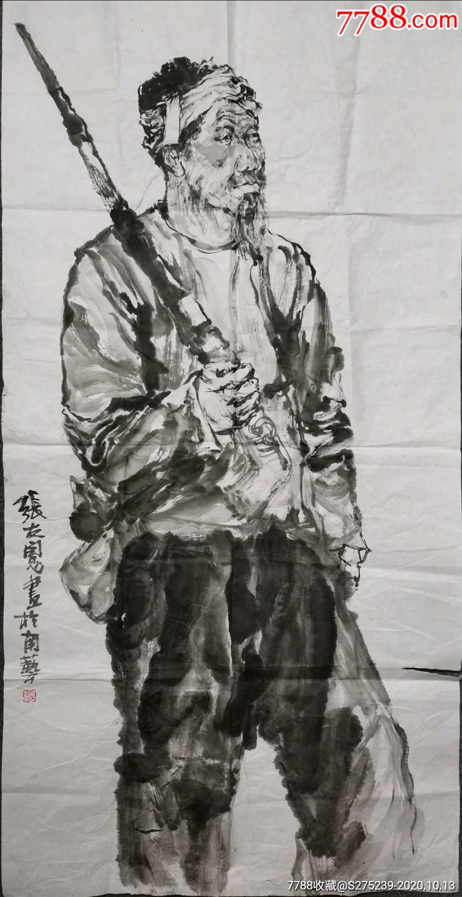 著名画家张友宪水墨人物画