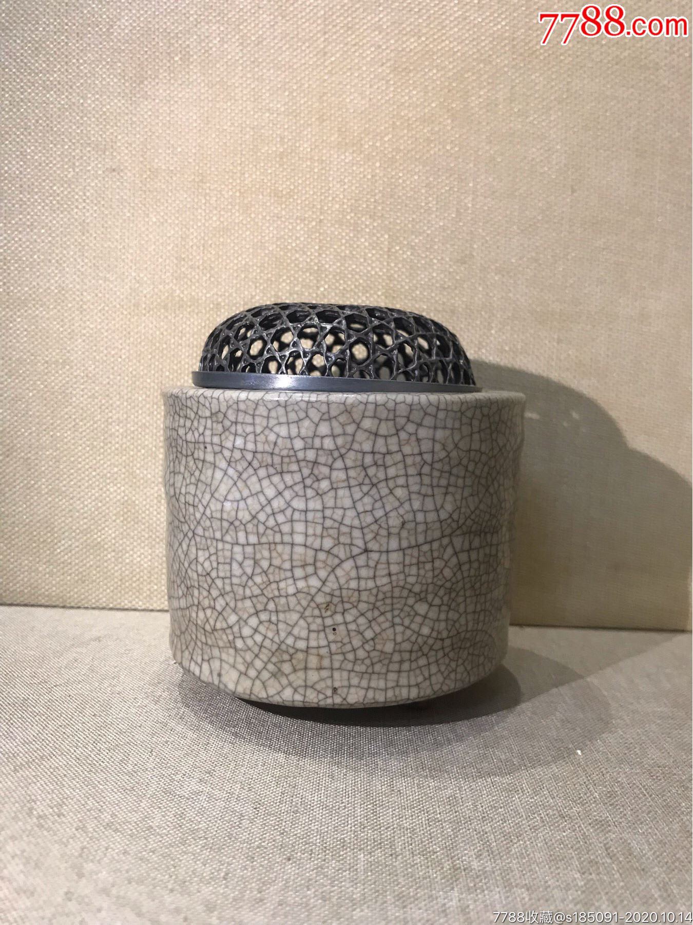 漳州窑开片哥釉直筒炉