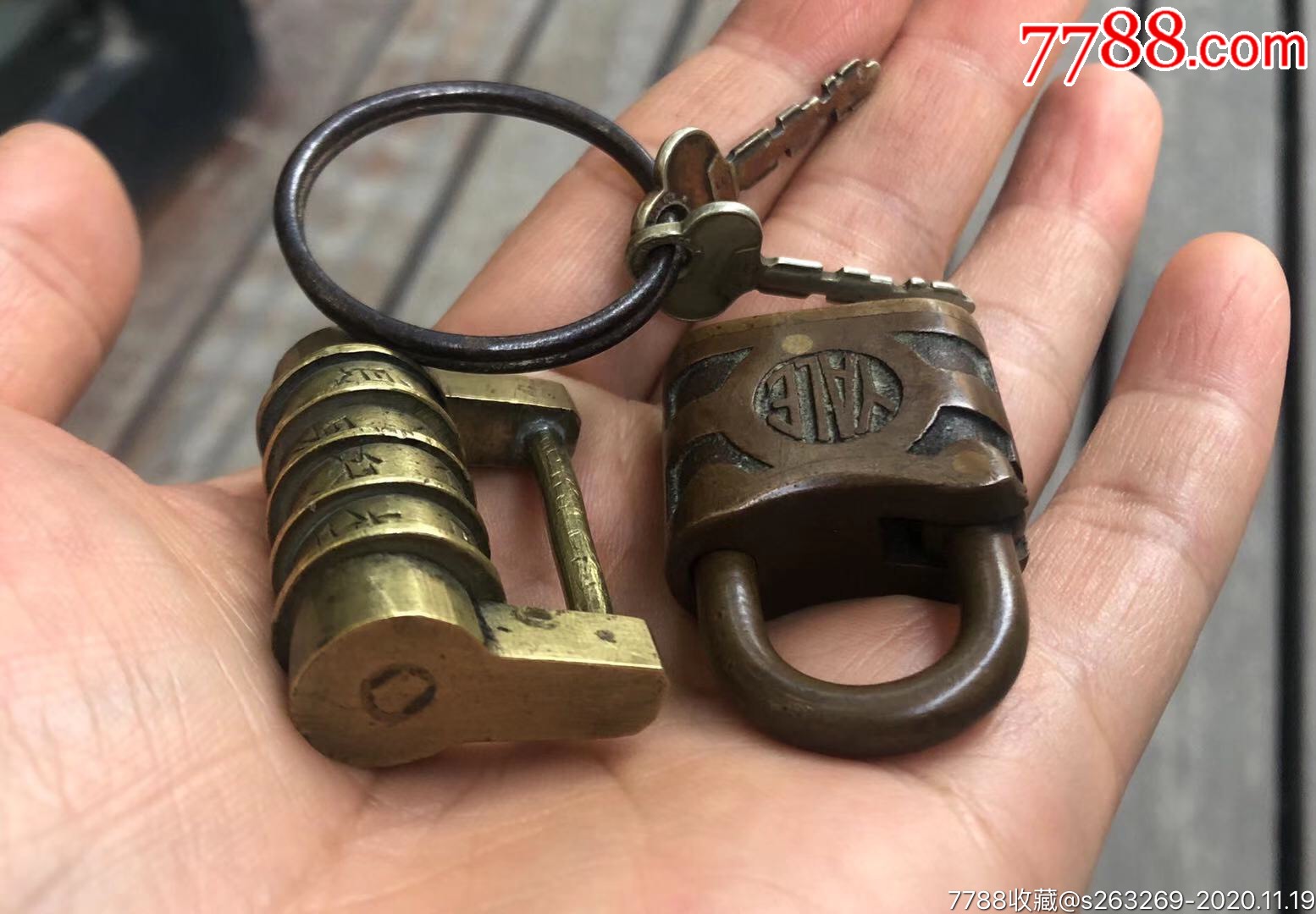老铜锁_铜锁/铜钥匙_图片价格_收藏价值_7788铜锁收藏
