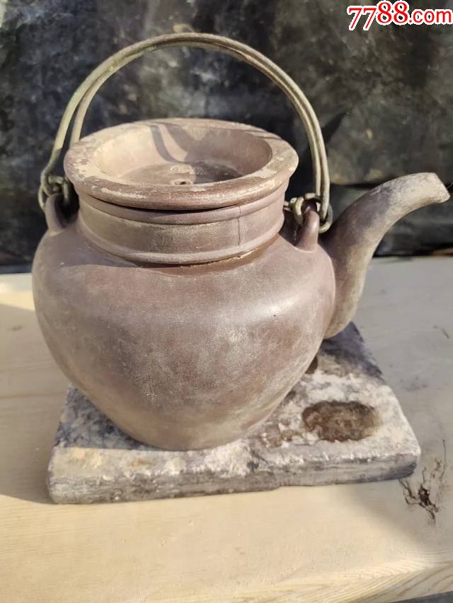 民国紫砂壶,提梁壶