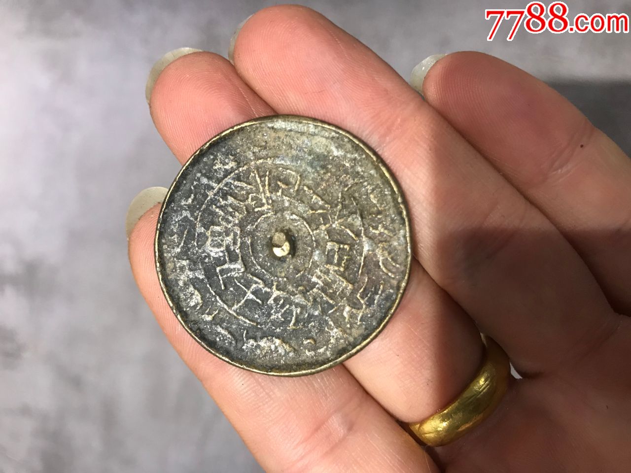 晚清十二生肖小铜镜,,三包无裂补