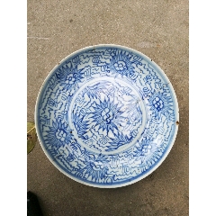 清代青花盘(se76880455)_7788根雕收藏