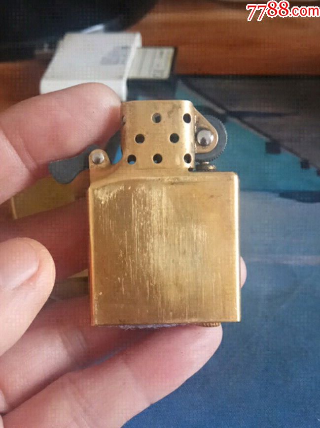 纯铜手工防风煤油打火机全铜黄铜五角星贴章老式汽油燃油打火机