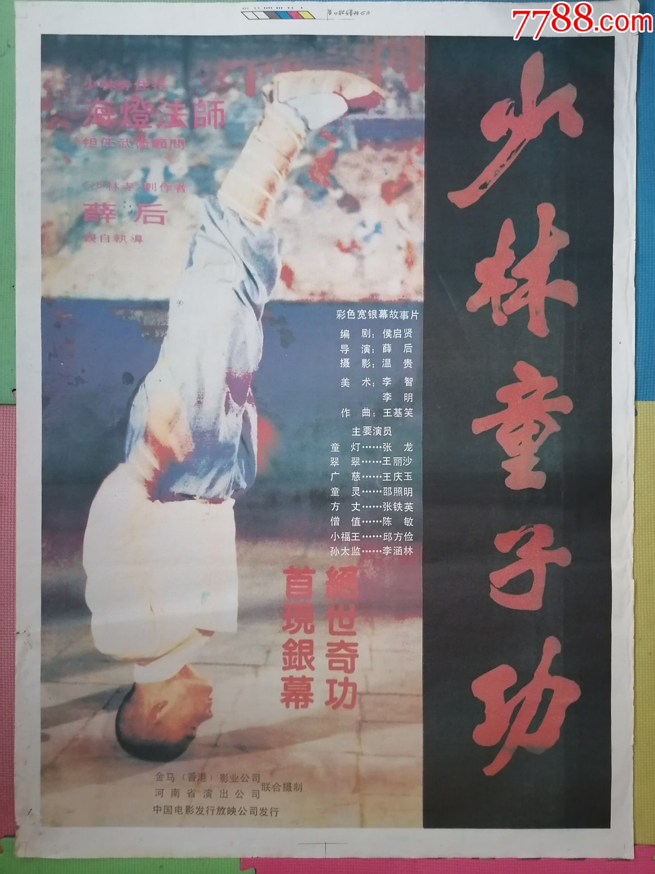 全开电影海报宣传画少林童子功主演王丽莎张龙王庆玉