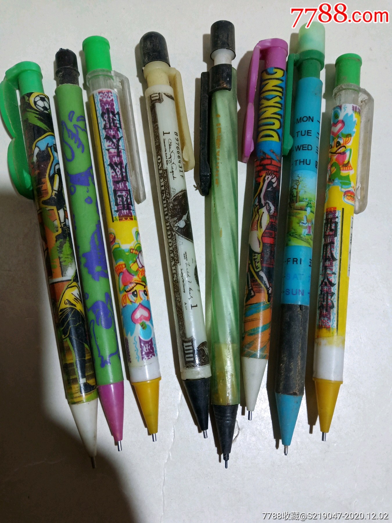 90年代活动铅笔一堆