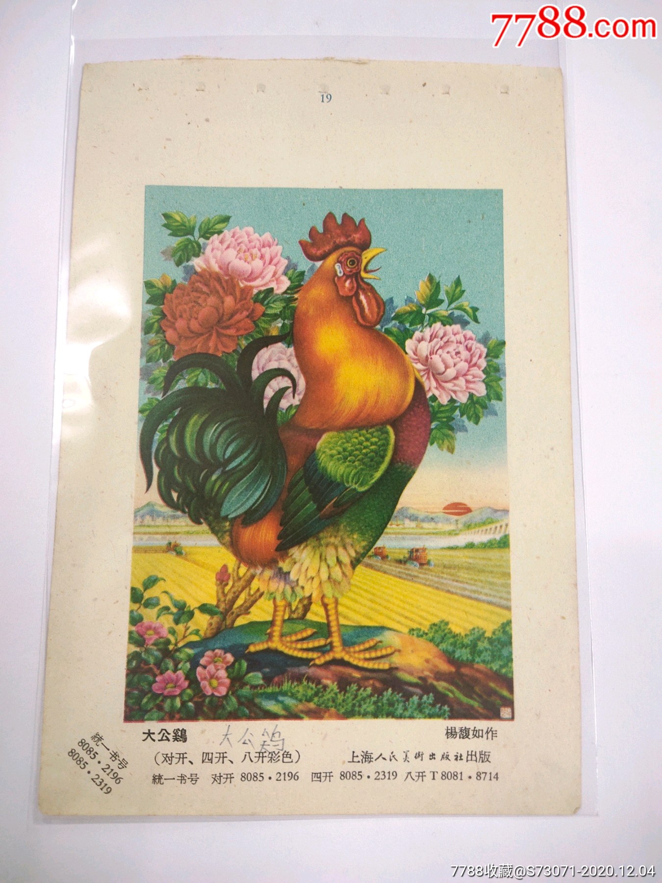1960年大公鸡年画缩样