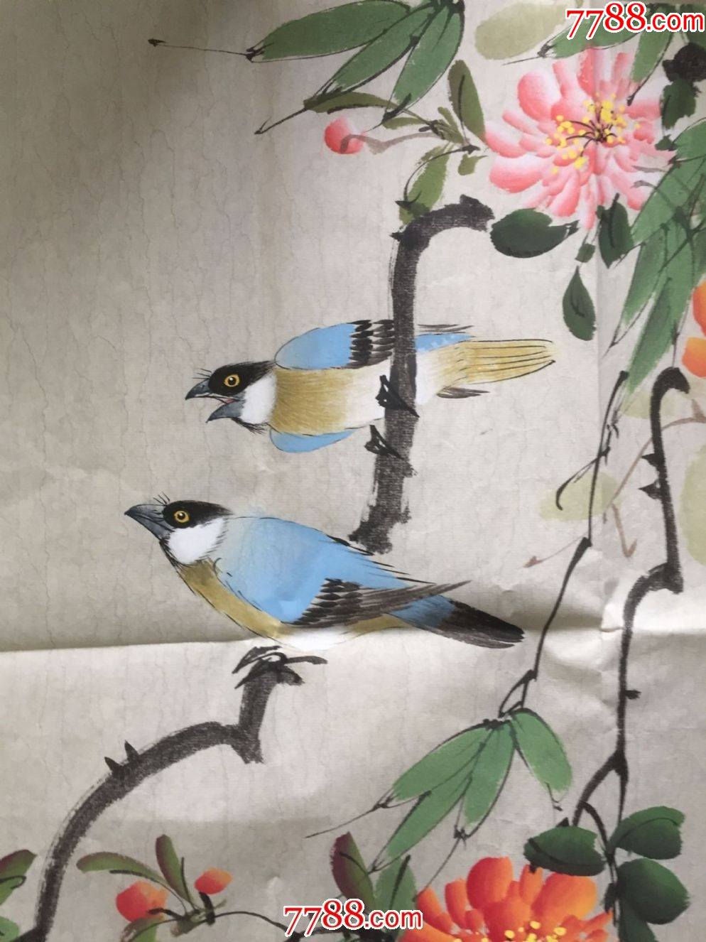 国画《春色满园(中美协秦霞绘)