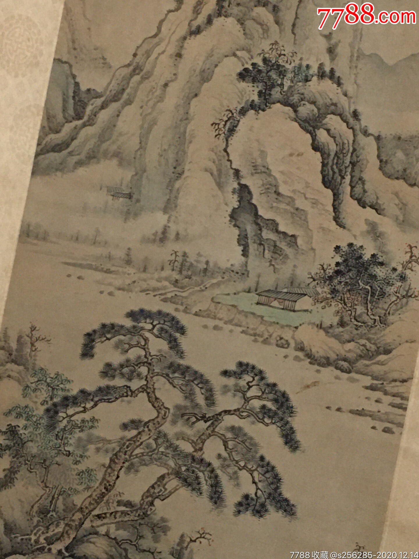 清代王鉴手绘山水画,绘画技艺精湛,山水画大师