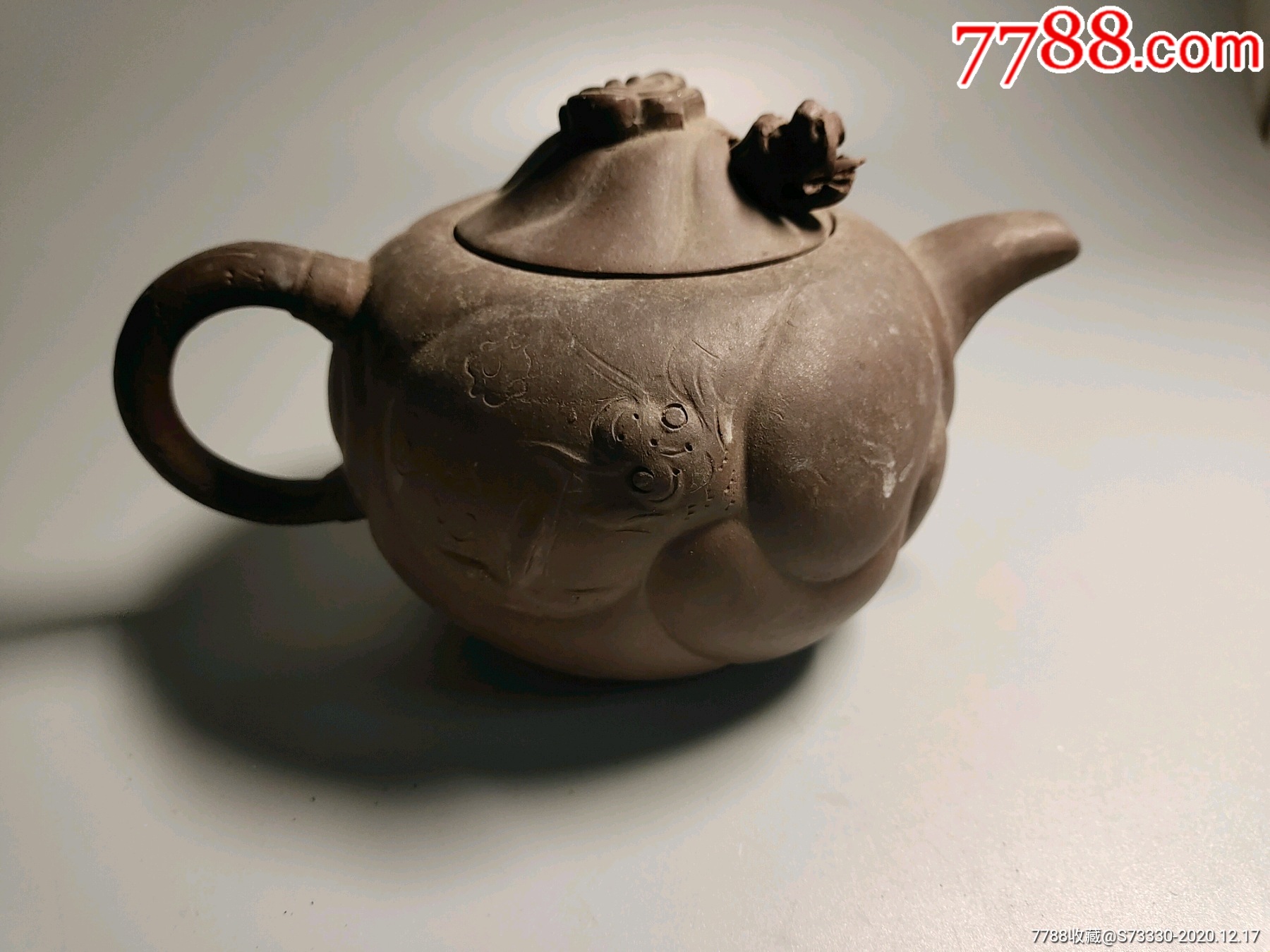 7080年代毛小妹款鱼化龙紫砂壶