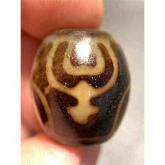 藏传西藏圆珠线珠瓜珠老天珠正品天珠手串收自藏民_格桑藏传工作室