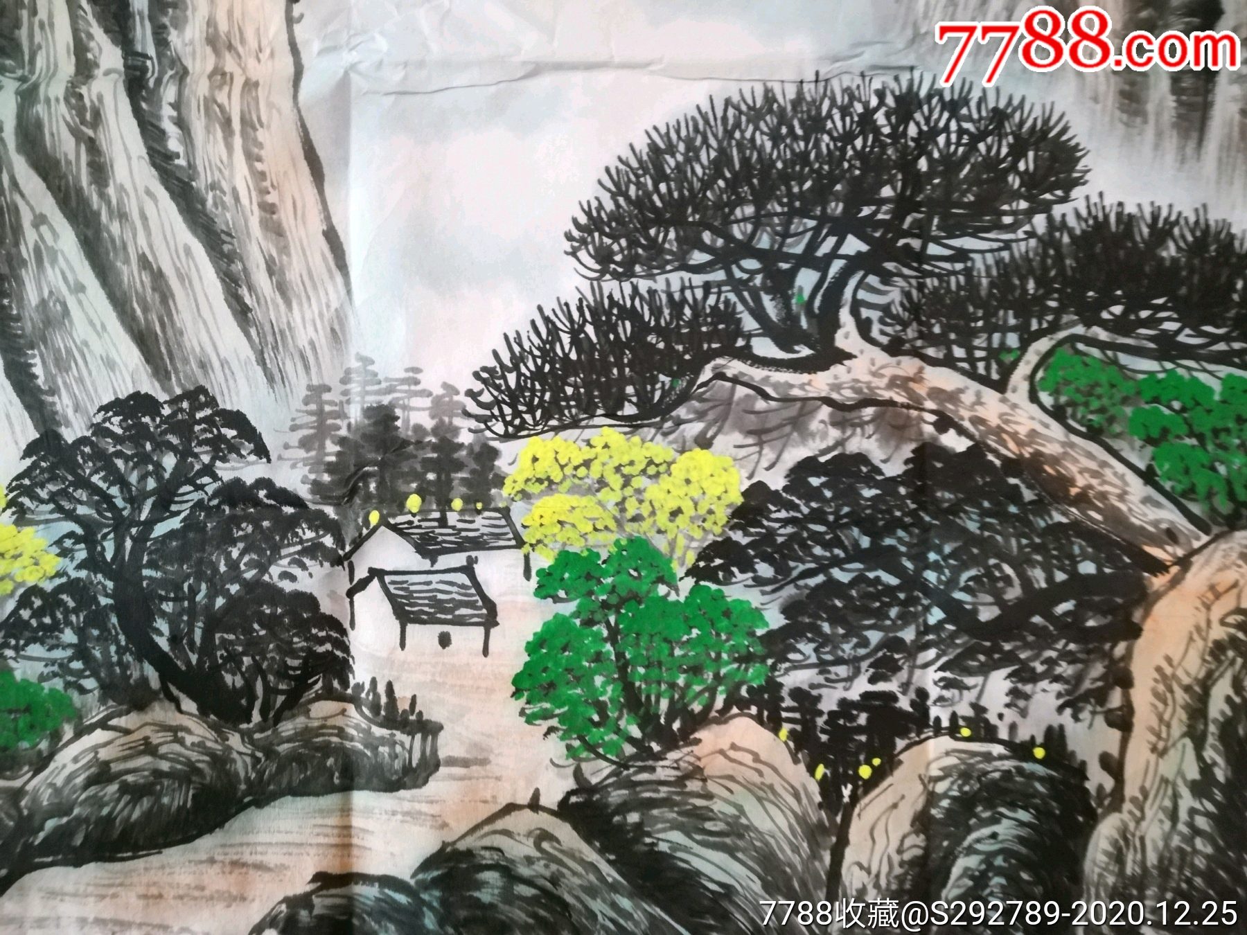 中美协会员叶善华手绘山水画精品低价起拍放漏书画院直供保真品名