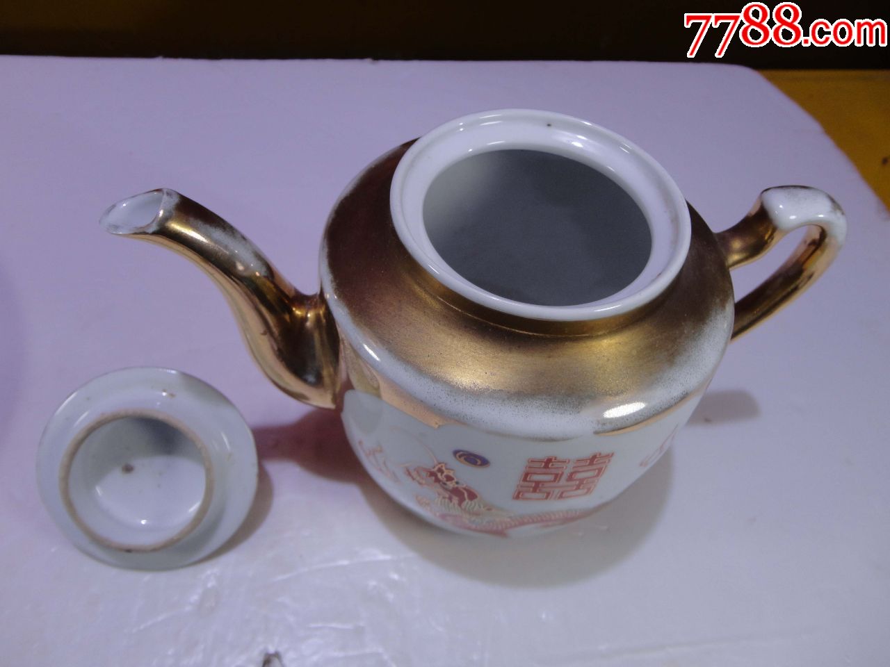 50年代瓷器茶壶一套景德镇制造