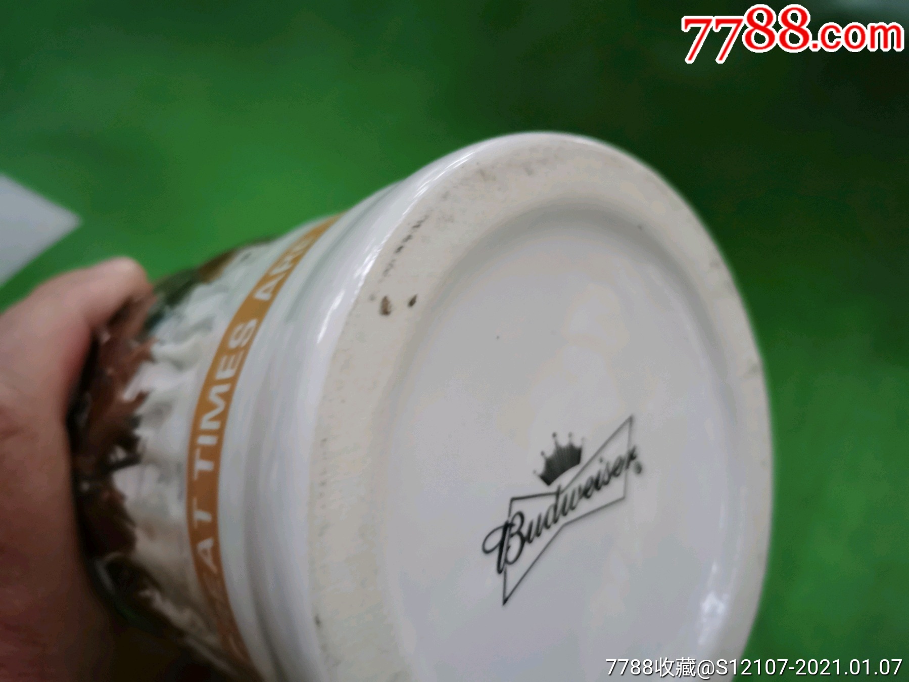 budweiser百威啤酒陶瓷杯