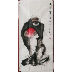 李智*达摩献寿140/70cm纸本未装裱(se77759642)_7788收藏__收藏热线