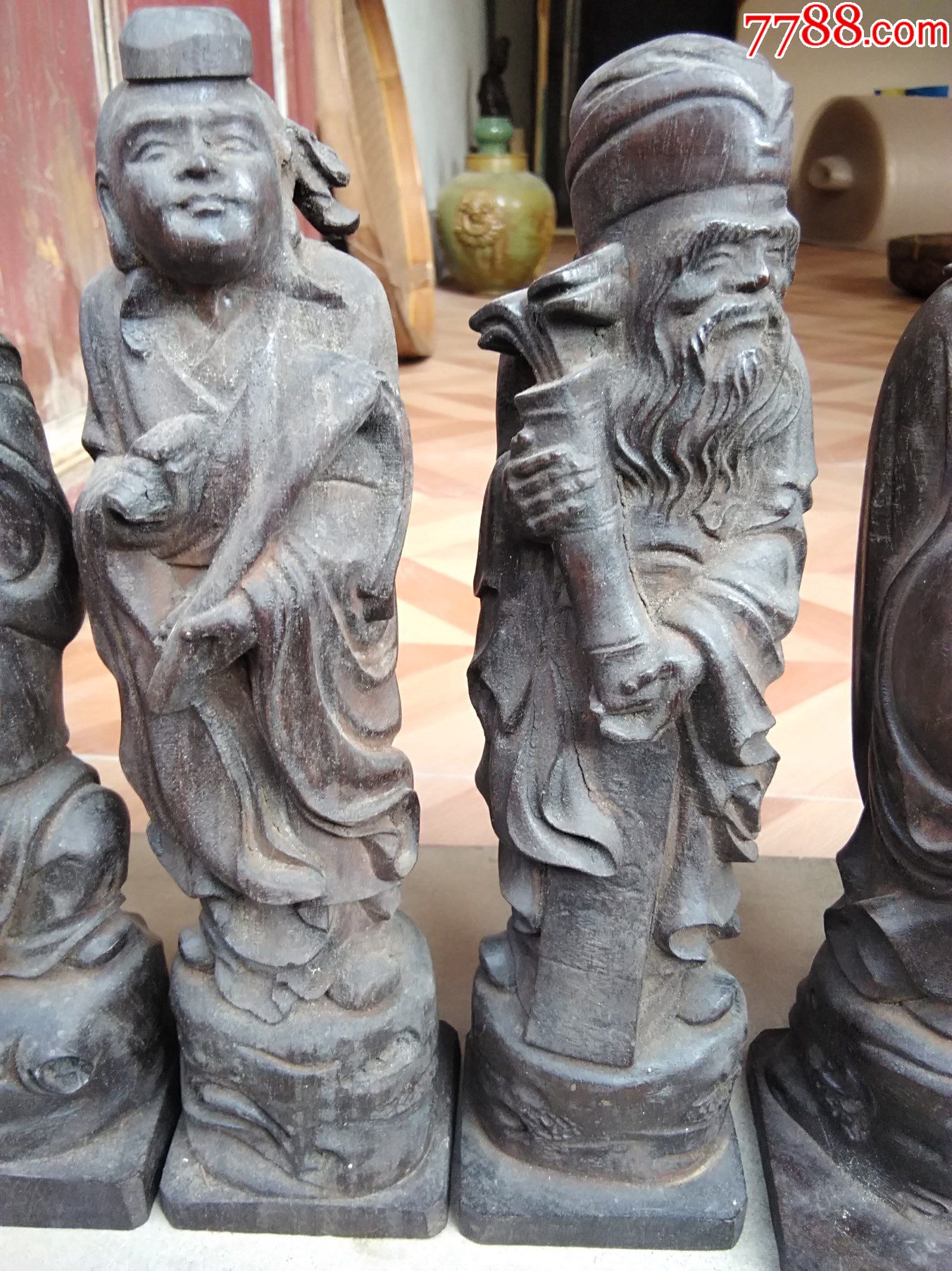 木雕八仙人物
