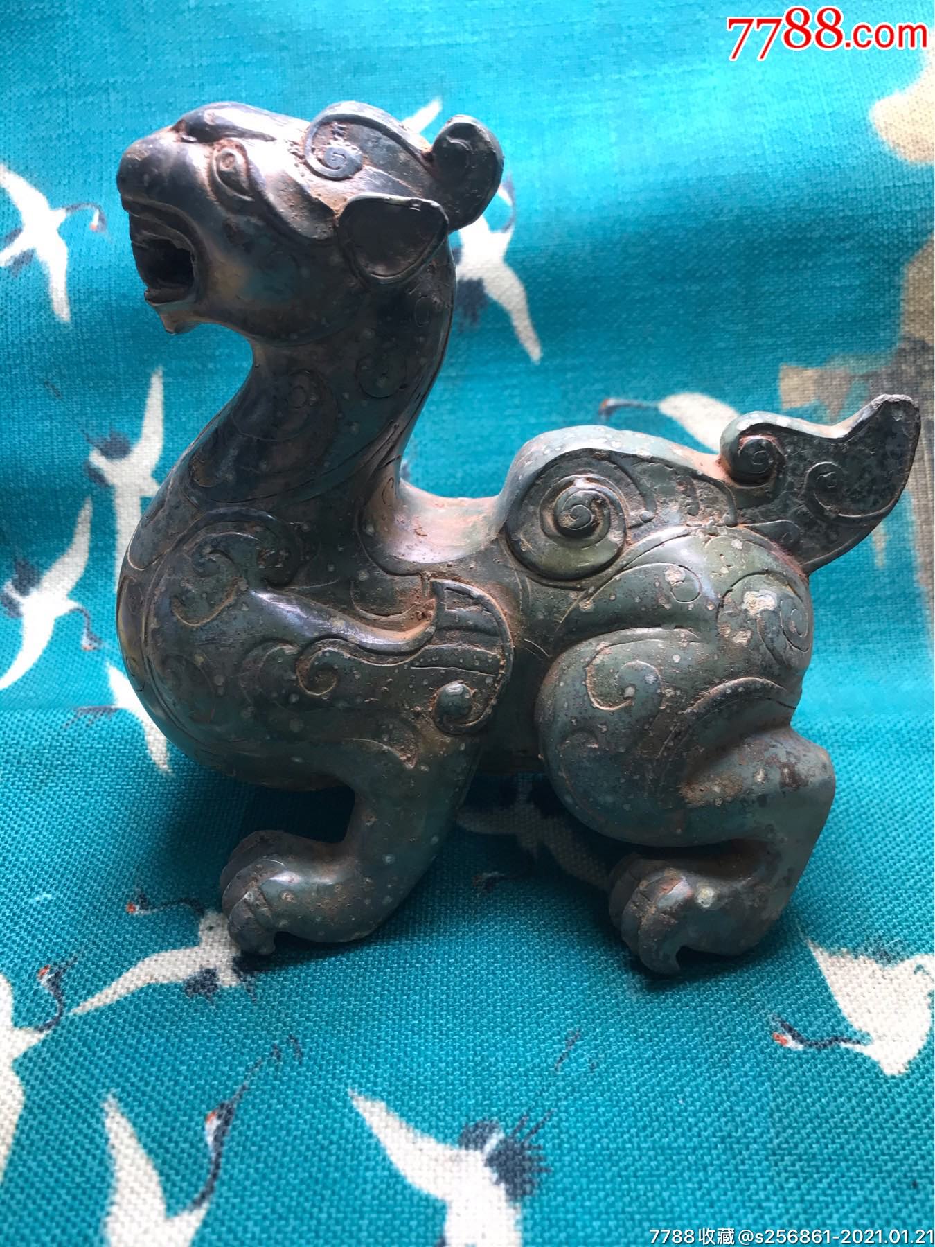 青铜器貔貅瑞兽_铜杂件_图片鉴赏_收藏价格_7788铜器