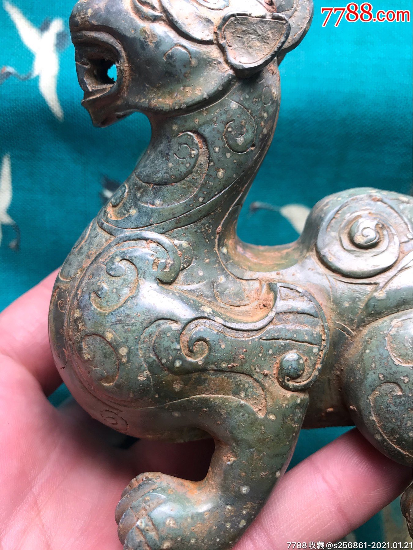 青铜器貔貅瑞兽_铜杂件_图片鉴赏_收藏价格_7788铜器