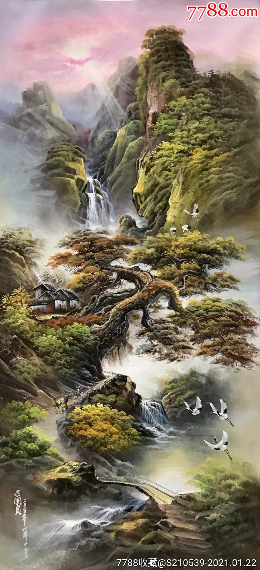 大芬风水山水油画大师-吕国良