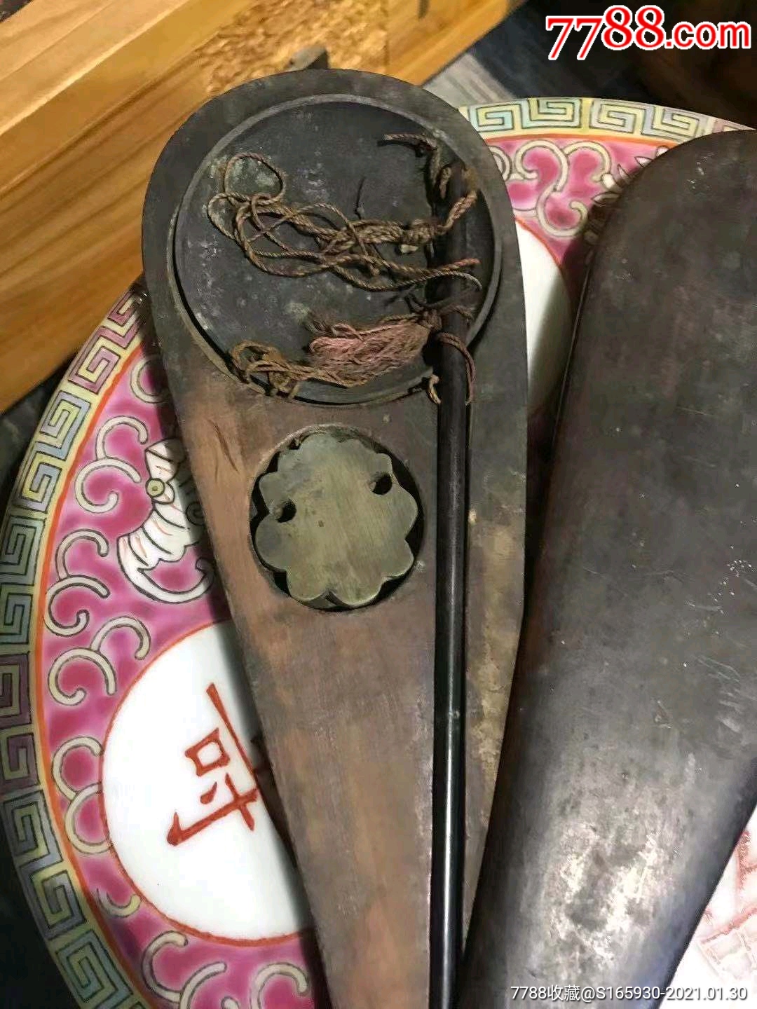 清代紫檀精品戥子称!秤砣器形独特品相完美漂亮!皮壳包浆浑厚!