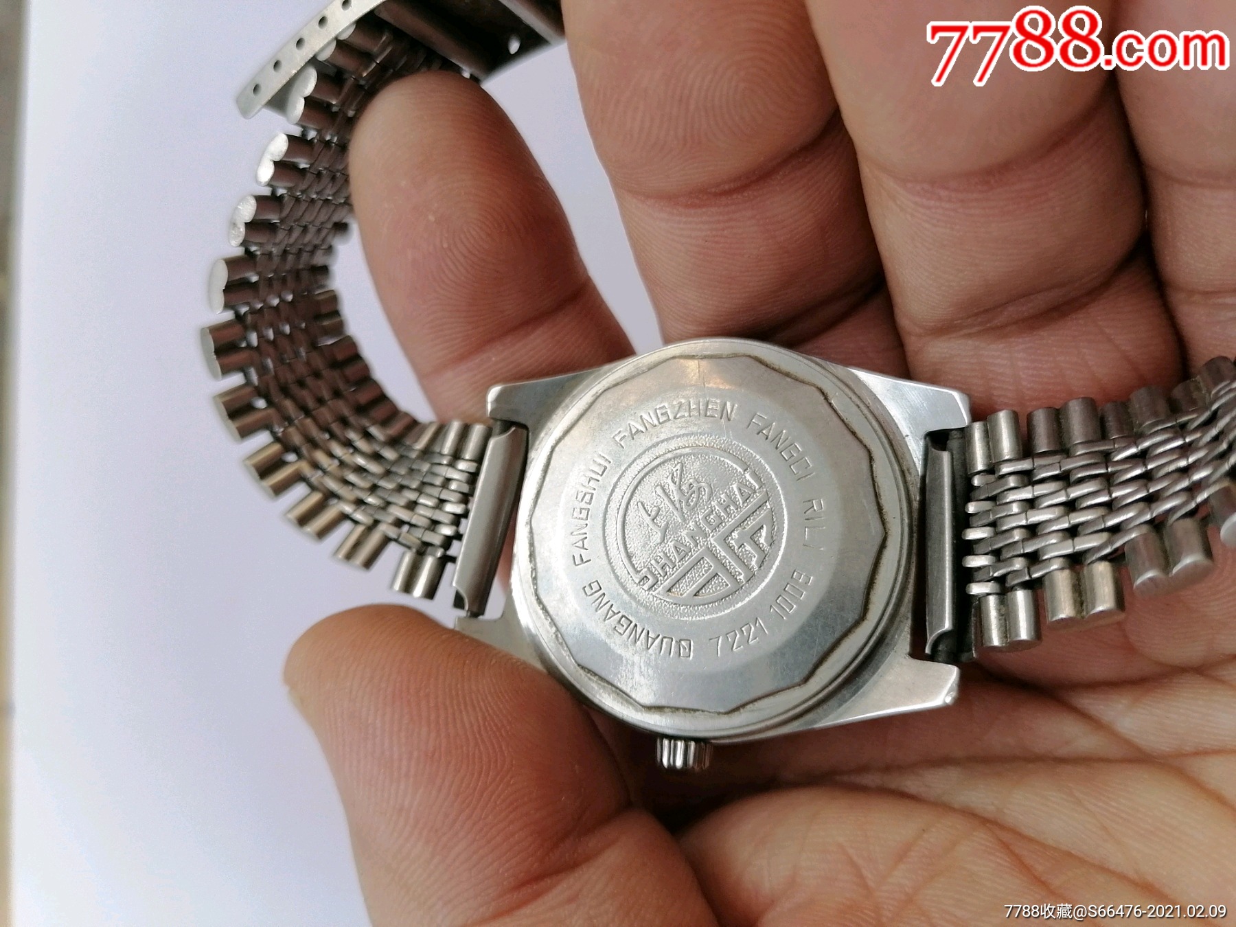 老上海日历,7221-1009非常稀少机型,,走时日历好使,,128包邮了,_手表